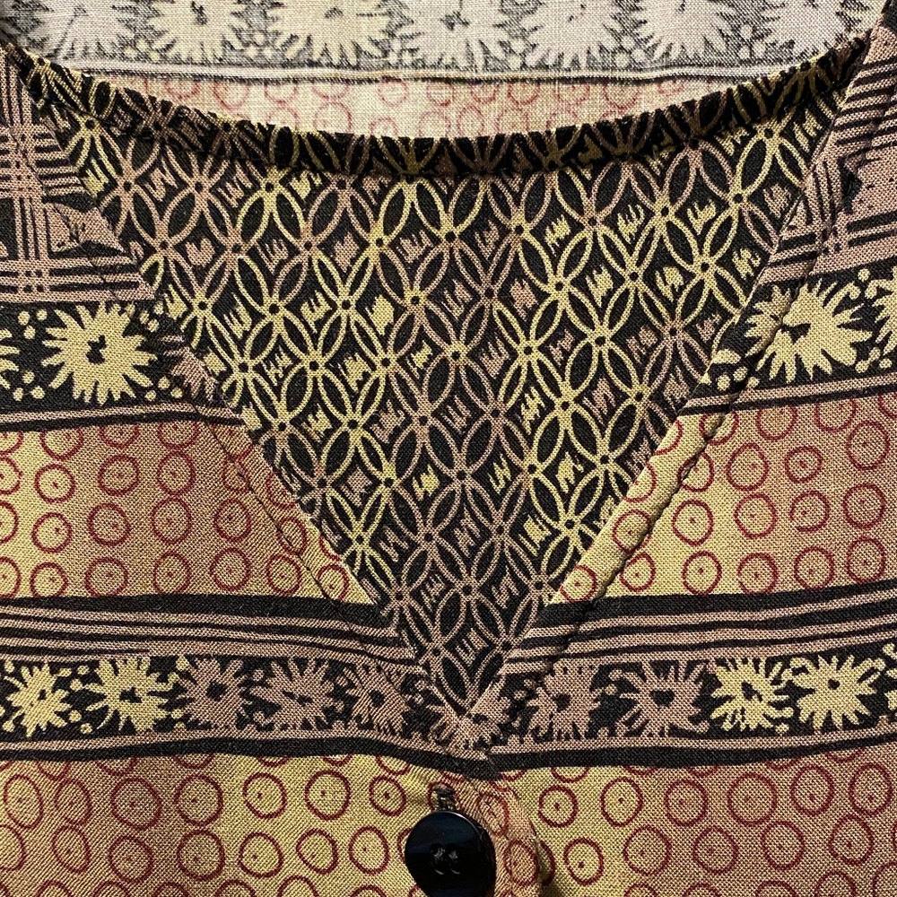 Sag Harbor Women's Multicolor Patterned Button Do… - image 10